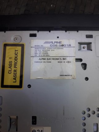 Radio CD Alpine CDE-9801R