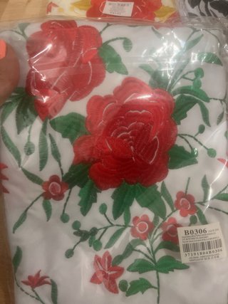 Mantón Flamenca Bordado Flores