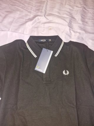 Polo Fred Perry Negro Talla M
