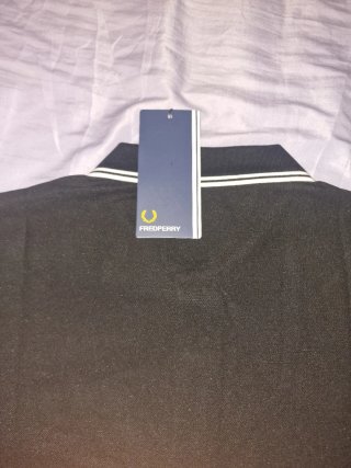 Polo Fred Perry Negro Talla M