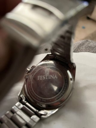 Reloj Festina Cronógrafo Negro y Plateado