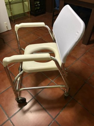 Silla de baño con ruedas