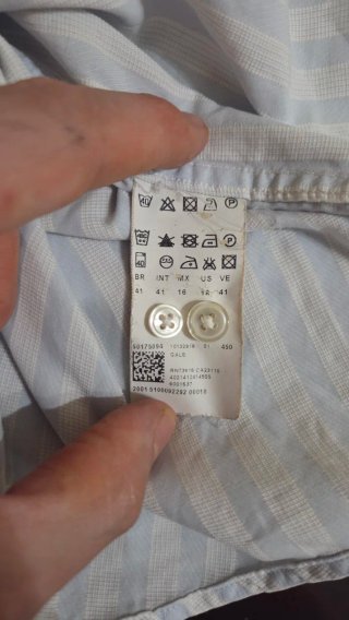 Camicia Hugo Boss a righe azzurre e bianche