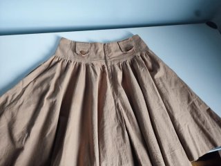 Falda pantalón evasé beige Talla S