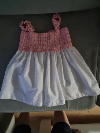 Vestido de niña Museta crochet