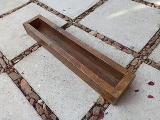 Centro de Mesa / Jardinera de Madera. Artesanal.