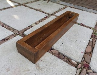 Centro de Mesa / Jardinera de Madera. Artesanal.