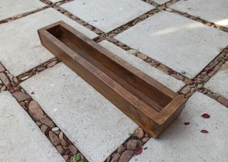 Centro de Mesa / Jardinera de Madera. Artesanal.