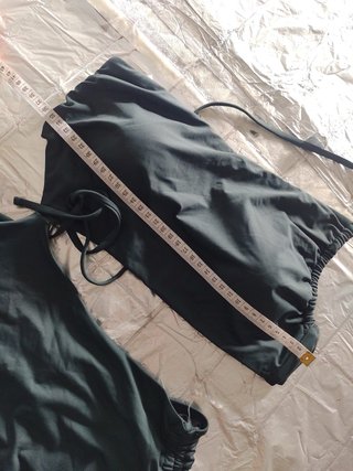 Bikini Oysho Negro/Verde Oliva