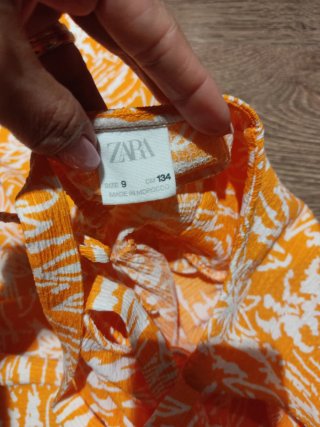 Vestido Zara flores niña 9 años