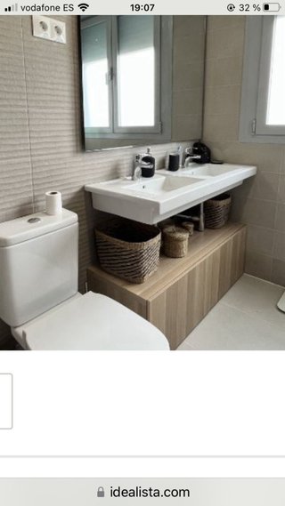 Mueble bajo lavabo madera modelo Texture Leroy Mer