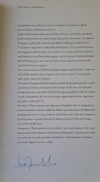 Annuario Ferrari 1998