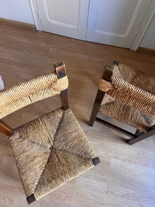 3 uds. vintage de enea y madera (+1 peor estado)