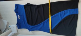 Vestido Verano Mujer Negro y Azul