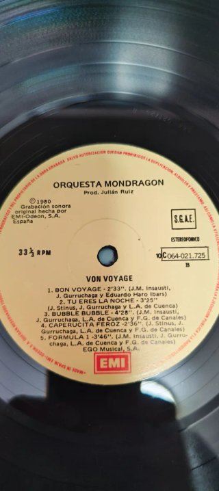 Vinilo Orquesta Mondragon - Bon Voyage