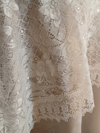 Elegante tovaglia pizzo bianco 220x220