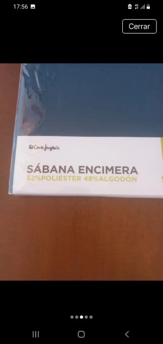 Sábana encimera para cama individual (90cm)