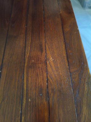 Cómoda 2 cajones madera teka maciza