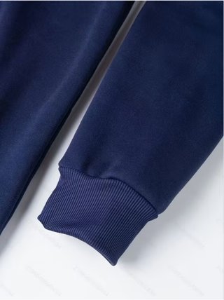 Sudadera con Capucha y Cremallera Azul Talla L