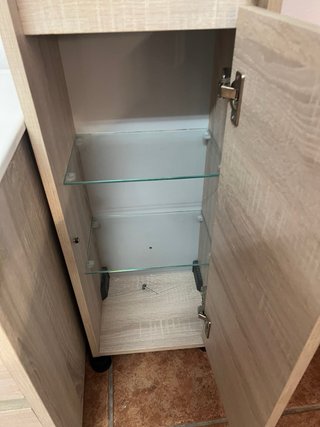 Mueble baño suspendido y columna