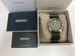 Seiko SRPE65K1 Reloj Verde Automático-Nuevo