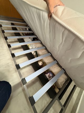 Sofá Cama Gris Tela Muy Cómodo