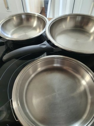 Lote 3 sartenes AMC inducción