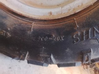 Ruedas, eje y disco de freno mini quad