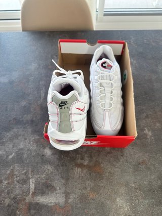 Nike Air Max 95 OG Blancas/Rojas Nuevas Caja