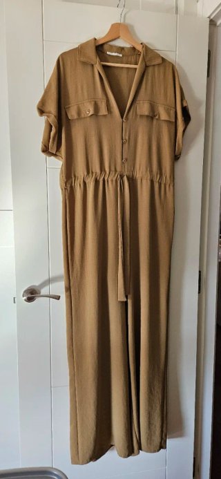 Mono largo Zara mujer marrón