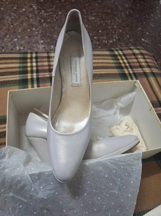 Zapatos de fiesta perla talla 41