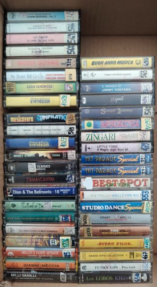 Cassette musicali miste - Varie compilation
