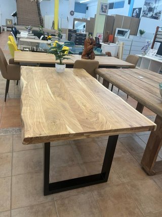 Mesa Acacia Madera Natural desde 100x60 a 240x110
