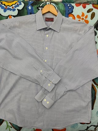Camisa de rayas Snowdon azul y blanco