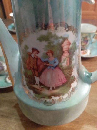 Juego de café Fragonard antiguo completo