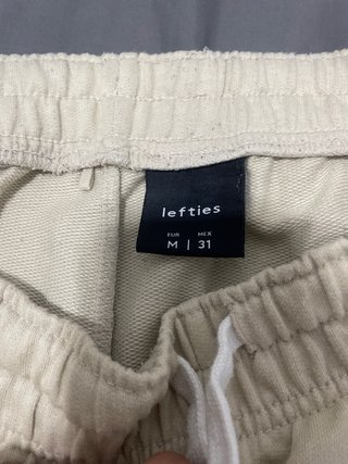 Chándal corto beige