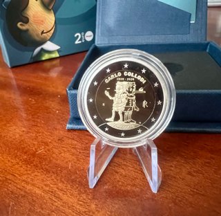 2 Euro Italia 2026 Pinocchio Carlo Collodi Proof