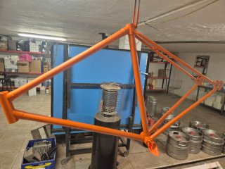 Bicicleta Fixie Naranja
