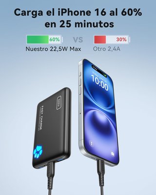 INIU power bank ligero carga rápida