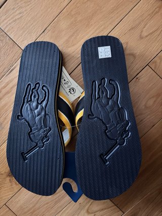 Chanclas Polo Ralph Lauren Talla 40 Azul/Amarillo
