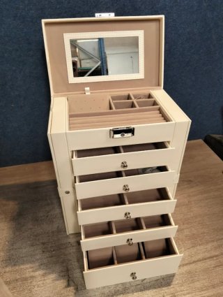 Caja de Joyas Joyero 6 Niveles SONGMICS JBC152W01