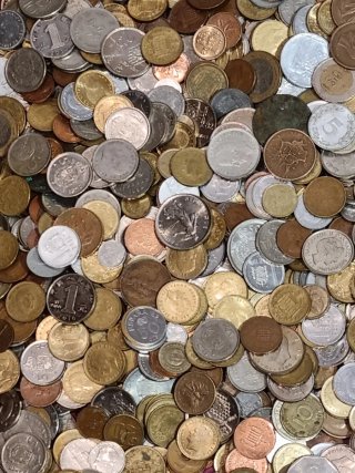 10 kilos de monedas de colección