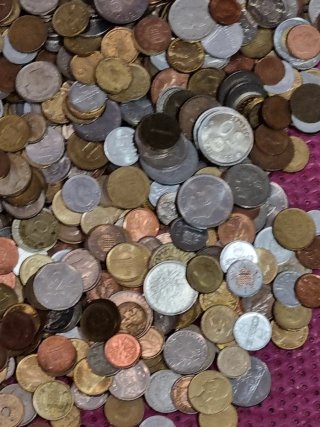 10 kilos de monedas de colección