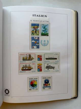 Álbum Sellos Italia 1968/1989 Nuevos** MNH 45 PAG.