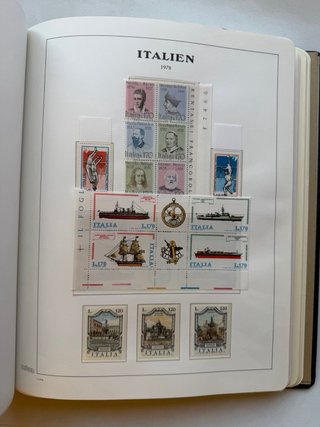Álbum Sellos Italia 1968/1989 Nuevos** MNH 45 PAG.