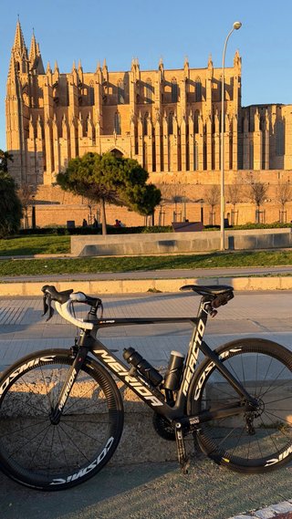 Bicicleta de carretera Merida carbono