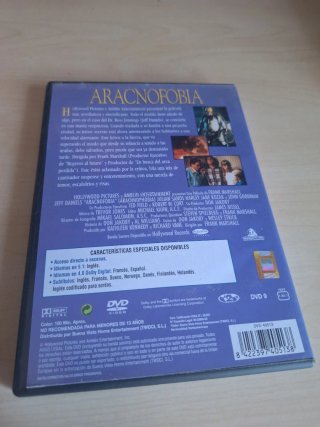 Aracnofobia DVD (Suspense/Terror)