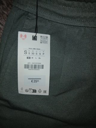 Pantalón corto verde talla S