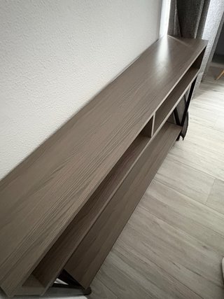 Mueble recibidor madera y metal