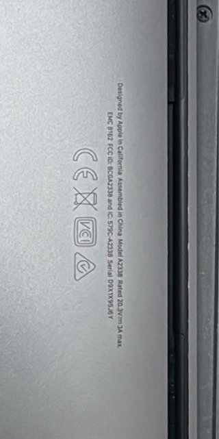MacBook Pro M2 16GB RAM 256GB SSD